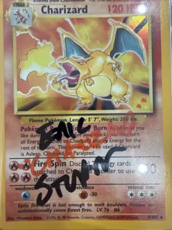 PSA 10 Pokemon TCG Charizard Base Set 4/102 Unlimited Holo Rare Eric Stuart Auto - Image 2