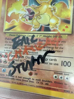 PSA 10 Pokemon TCG Charizard Base Set 4/102 Unlimited Holo Rare Eric Stuart Auto - Image 4