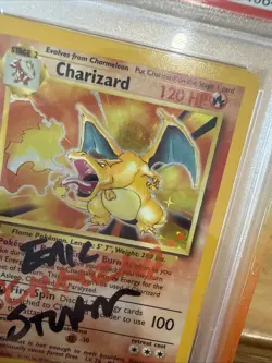 PSA 10 Pokemon TCG Charizard Base Set 4/102 Unlimited Holo Rare Eric Stuart Auto - Image 5