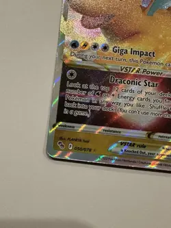 Pokemon Dragonite VSTAR #050/078 Pokemon GO Ultra Rare Holo - Image 5
