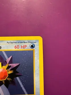 Pokemon Starmie 64/102 Base Set, Shadowless, 1st Edition LP+ Close To NM - Image 3