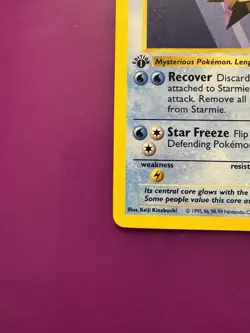 Pokemon Starmie 64/102 Base Set, Shadowless, 1st Edition LP+ Close To NM - Image 5