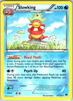 Slowking 21/122 (XY BREAKpoint) 021/122 Rare Regular Deck Exclusives Pokemon LP - Image 1