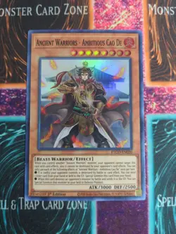 Yu-Gi-Oh! Ancient Warriors - Ambitious Cao De ETCO-EN020 1st Edition Super NM - Image 1
