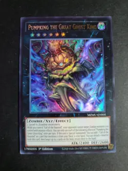 Pumpking the Great Ghost King MZMU-EN005 Ultra Rare Yugioh Maze of Muertos - Image 1
