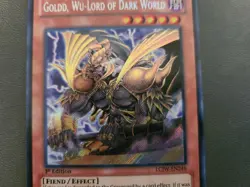 Yugioh Goldd, Wu-Lord of Dark World LCJW-EN246 Secret Rare 1st Edition NM - Image 2