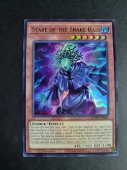 Stare of the Snake Hair MZMU-EN003 Ultra Rare Yugioh Maze of Muertos - Image 1
