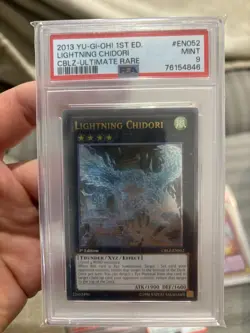 Yugioh Lightning Chidori Psa 9 Ultimate Rare 1st Ed CBLZ 2013 - Image 1