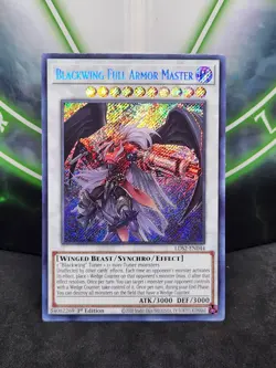Yugioh Blackwing Full Armor Master LDS2-EN044 Secret Rare 1st Edition NM - Image 1