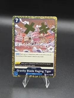 One Piece CCG Gravity Blade Raging Tiger OP06-058 Rare Wings of the Captain NM - Image 1
