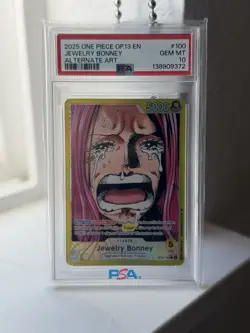 One Piece OP13 Jewelry Bonney Leader Alt Art PSA 10 - Image 1