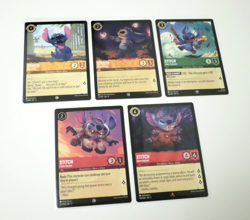Disney Lorcana Theme Lot - Lilo (Lilo And Stitch) Theme Lot Of 5 Cards - Image 1