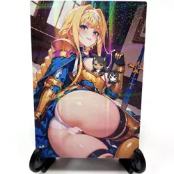 Sword Art Online Alice Zuberg Sexy Anime Waifu Girl Lewd Goddess Story Art Card - Image 2