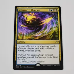 MTG Singularity Rupture 228 Edge of Eternities Rare NM Board Wipe & Mill Card - Image 1