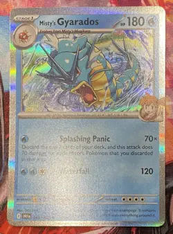 Pokemon - Destined Rivals - Misty's Gyarados - 049/182 - Holo Rare Card - Image 1