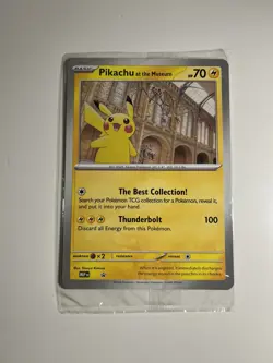 Pokemon TCG Pikachu At The Museum (Natural History) Jumbo Card | New & Sealed ✅ - Image 1
