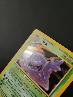 MP Clean Front Pokemon TCG Muk Holo Rare Card 13/62 Fossil WOTC - Image 3