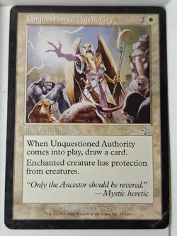 Unquestioned Authority - Judgment - Magic the Gathering MTG Nice! - Image 1