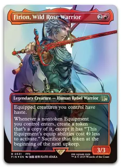 Firion, Wild Rose Warrior (Borderless) (Surge Foil) #531 NM Final Fantasy - Image 1