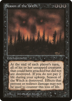 Season of the Witch (HP) The Dark DRK Magic MTG - Image 1