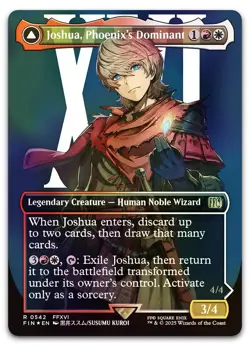 Joshua, Phoenix's Dominant (Borderless) (Surge Foil) #542 NM Final Fantasy - Image 1