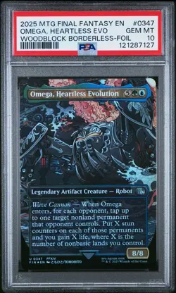 Omega, Heartless Evolution - #347 - Borderless - Foil - Final Fantasy - PSA 10 - Image 2