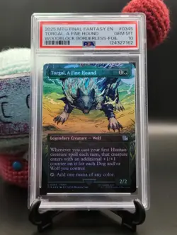 Torgal, A Fine Hound (Borderless Foil) - #345 - Final Fantasy - PSA 10 - Image 1