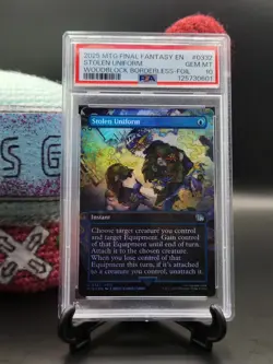 Stolen Uniform (Borderless Foil) - #332 - Final Fantasy - PSA 10 - Image 1