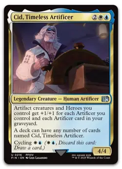 Cid, Timeless Artificer (0216) #216 (NM) Final Fantasy FIN Magic MTG - Image 1