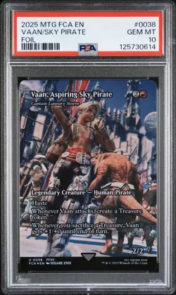 Vaan, Aspiring Sky Pirate (Showcase Foil) - #38 - Final Fantasy - PSA 10 - Image 2
