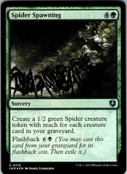 Magic | INR | Spider Spawning | 216 | Foil | NM - Image 1