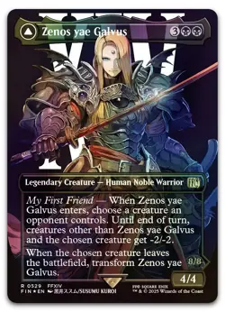 Zenos yae Galvus (Borderless) (Surge Foil) #529 (NM) Final Fantasy FIN Magic MTG - Image 1