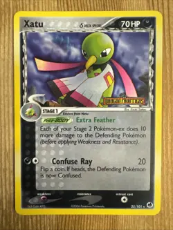 Xatu (Delta Species) - 25/101 - Rare - Reverse Holo MP, English Pokemon EX Drago - Image 1