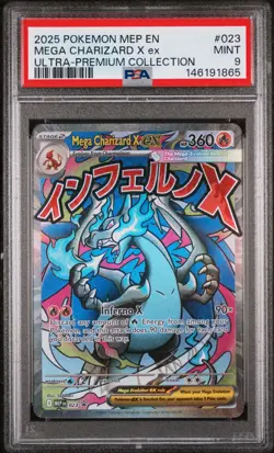 Mega Charizard X EX 023 Ultra-premium Collection Pokemon PSA 9 - Image 1