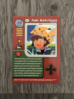 Topps Pokemon TV1 Ash Ketchum PACK FRESH, NM, and RARE - Image 2