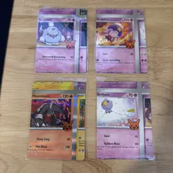 Pokemon TCG Misprint Error Miscut NFC Trick or Trade 2023 Lot - Image 2