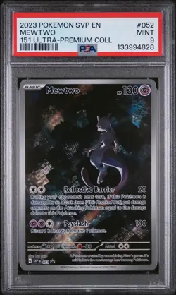 2023 Pokemon SV Black Star Promo Mewtwo #052 151 Ultra-Premium Coll PSA 9 MINT - Image 1