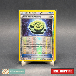 Pokemon XY Fates Collide Helix Fossil Omanyte - Reverse Holo 102/124 - Image 1