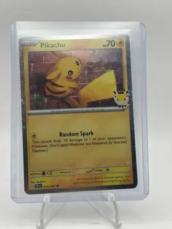 Pokemon TCG Pikachu 051/162 30th Anniversary Stamped 2026 Pokemon Day Promo - Image 1