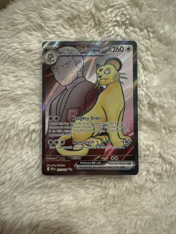 Pokemon TCG Team Rockets Persian EX 219/182 Full Art Ultra Rare - Image 1