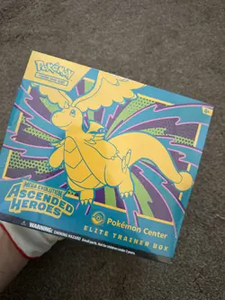 Pokemon TCG Ascended Heroes Pokemon Center ETB IN HAND - Small Rip In Seal - Image 1