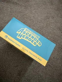 Pokemon TCG Ascended Heroes Pokemon Center ETB IN HAND - Small Rip In Seal - Image 3
