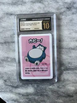✨✨✨ CGC 10 Pristine Snorlax Old Maid 2023 Japanese Pokemon Super High Tension - Image 1