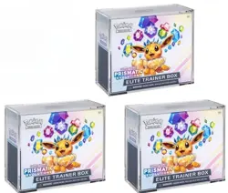 3x Premium Pokemon ETB Elite Trainer Box Acrylic Case/Protector/Magnetic Case - Image 1