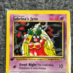 Vintage Pokemon Gym Heroes 1st Edition Sabrina's Jynx 59/132 Uncommon MP - Image 3