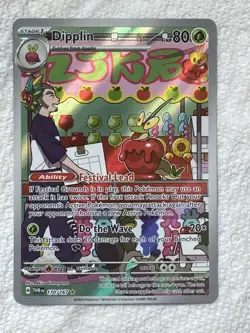 Pokemon TCG Dipplin 170/167 Twilight Masquerade Illustration Rare NM - Image 1