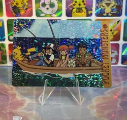 Pokemon HOLO Vintage Pocket Monsters Prism Sticker 1998 Nintendo Misty Brock Ash - Image 1