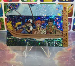 Pokemon HOLO Vintage Pocket Monsters Prism Sticker 1998 Nintendo Misty Brock Ash - Image 3