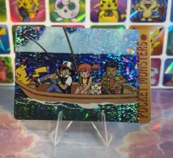 Pokemon HOLO Vintage Pocket Monsters Prism Sticker 1998 Nintendo Misty Brock Ash - Image 4