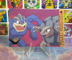 Pokemon HOLO Vintage Pocket Monsters Prism Sticker 1998 Nintendo Misty Brock Ash - Image 5